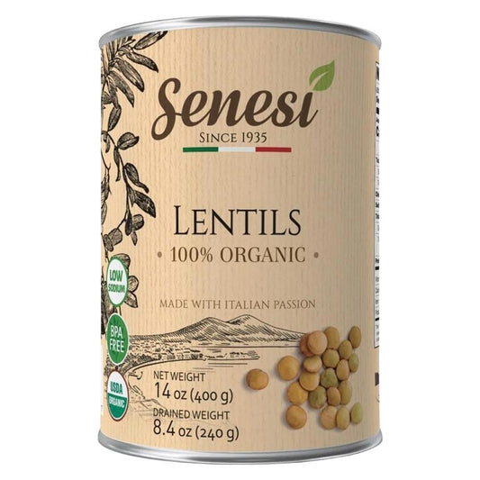 Senesi - Organic Cooked Lentils (14OZ).