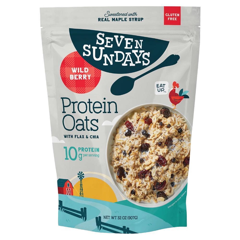Seven Sundays - 'Wildberry' Protein Oats (16OZ).