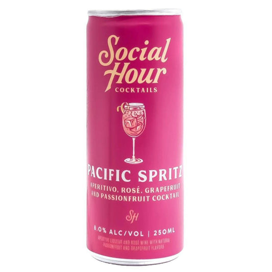 Social Hour Cocktails - 'Passionfruit Pacific Spritz' Cocktail (250ML).