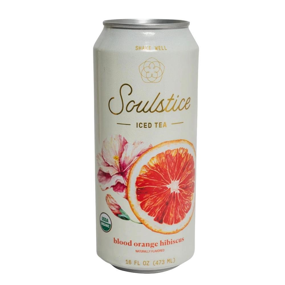 Soulstice - 'Blood Orange Hibiscus' Organic Iced Tea (16OZ).