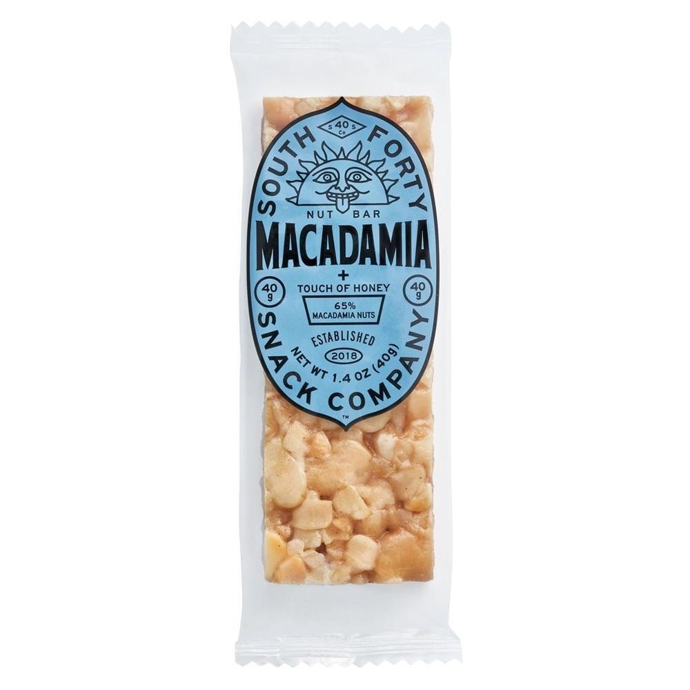 South Forty Snacks Company - 'Macadamia Nut' Crunchy Nut Bar (1.4OZ).