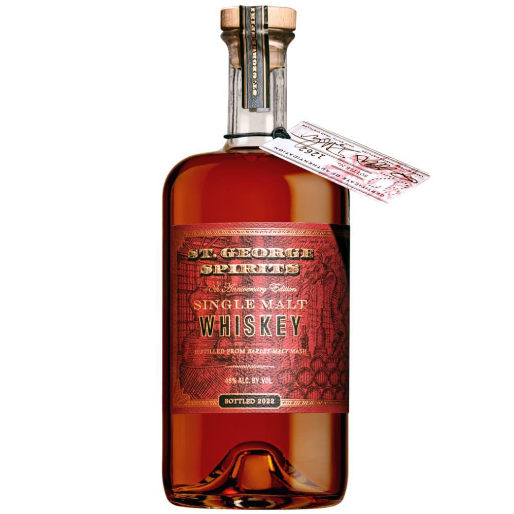 St. George 40th Anniversary Edition Single Malt Whiskey – Limited Release American Craft Whiskey (750ML).