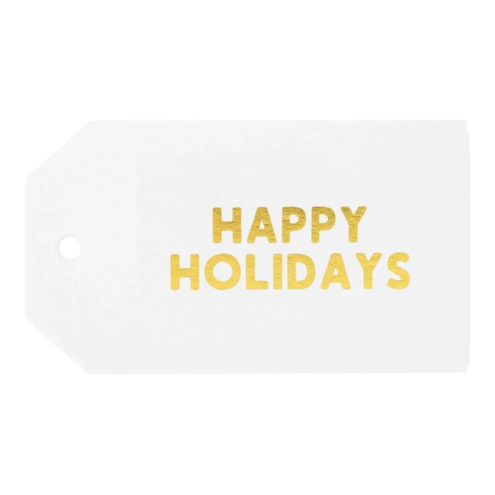 Sugar Paper - 'Gold Happy Holidays' Gift Tag (1CT).