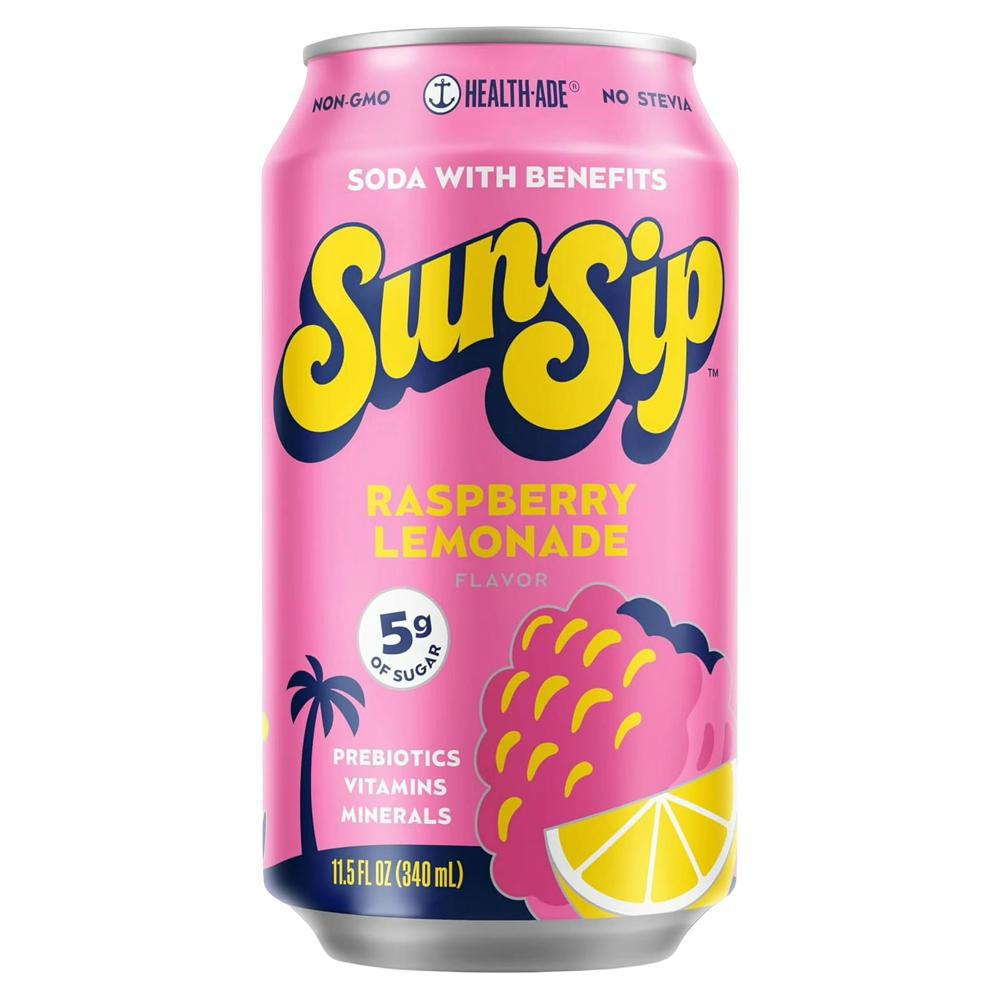 SunSip - 'Raspberry Lemonade' Soda (11.5OZ).