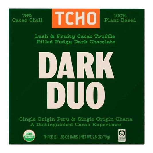 TCHO Chocolate - 'Dark Duo' Chocolate Bar (2.5OZ).
