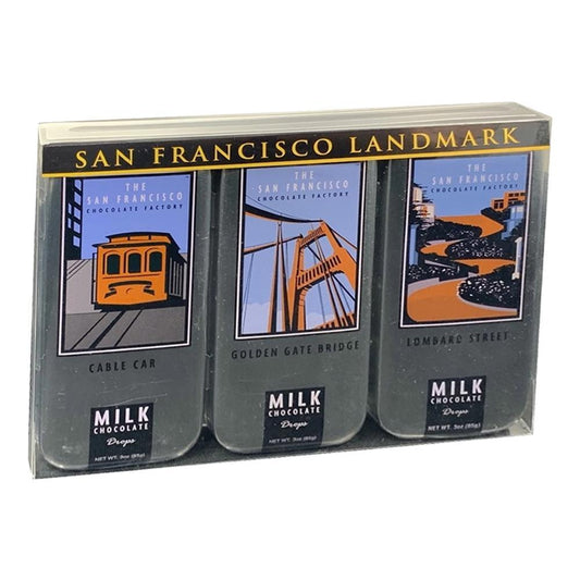 The San Francisco Chocolate Factory - 'San Francisco Landmark' Milk Chocolate (3PK)
