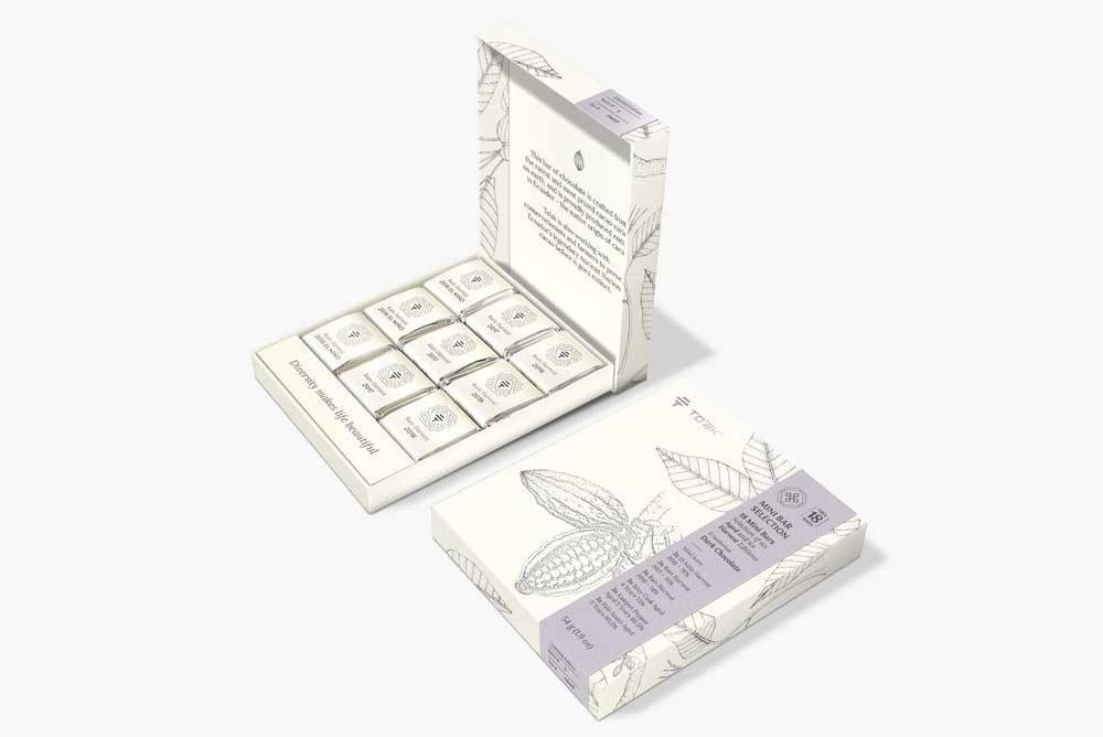 To'ak Chocolate - 'Dark Chocolate' Mini Bar Selection (18x3G)