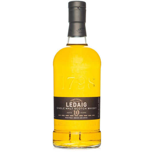 Tobermory Distillery - 'Ledaig' 10yr Isle Of Mull Single Malt Scotch (750ML).