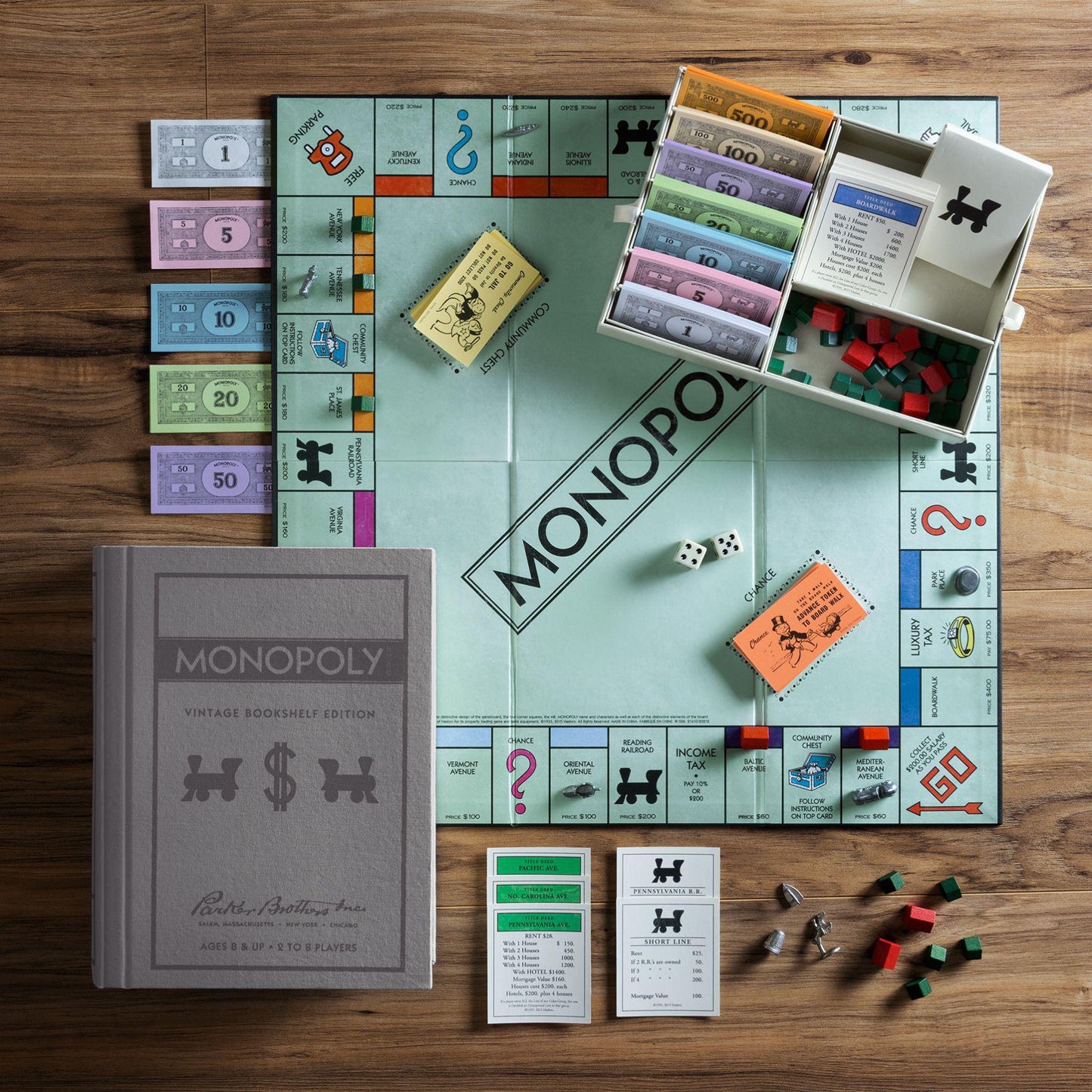 WS Game Company - 'Monopoly' Vintage Bookshelf Edition.