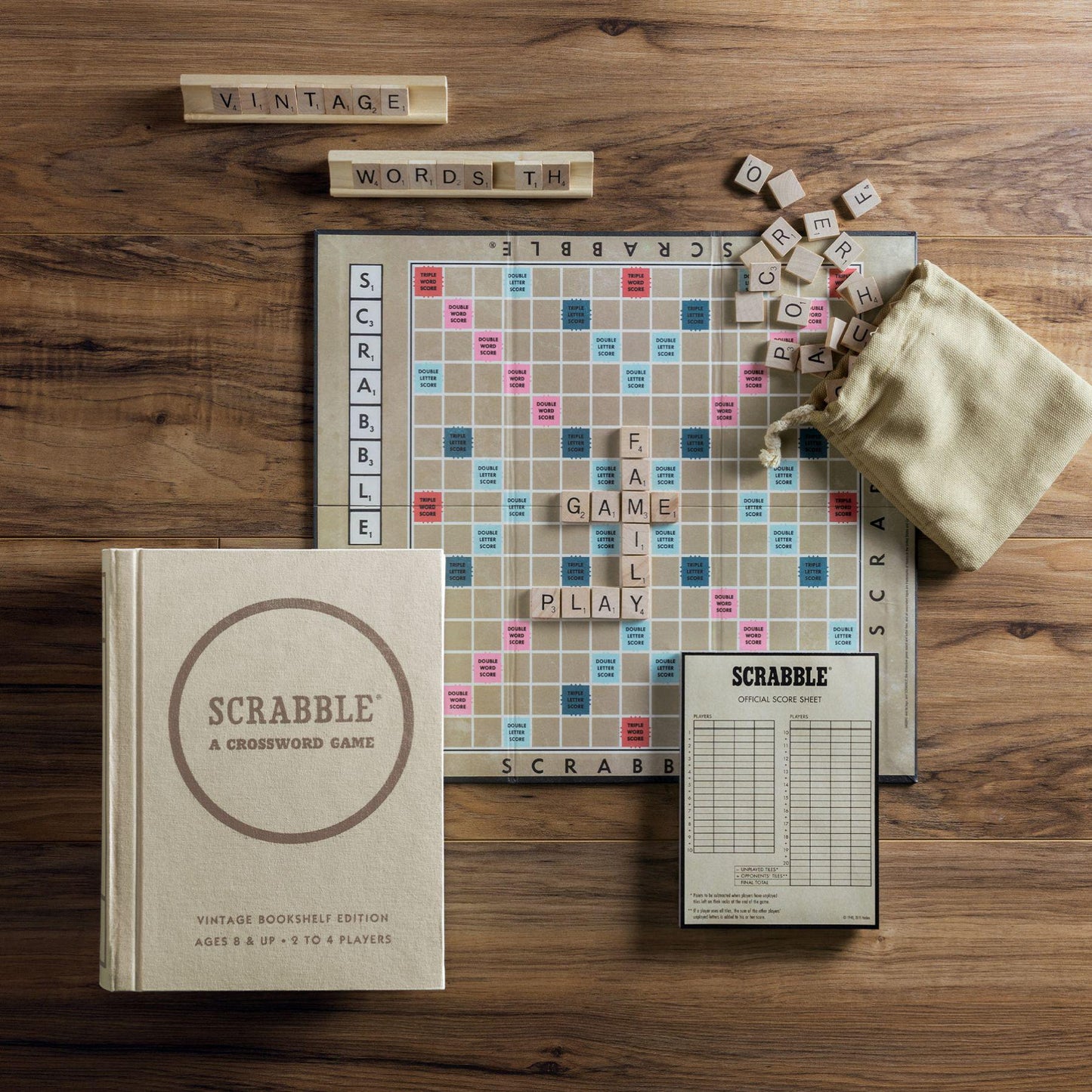 WS Game Company - 'Scrabble' Vintage Bookshelf Edition.