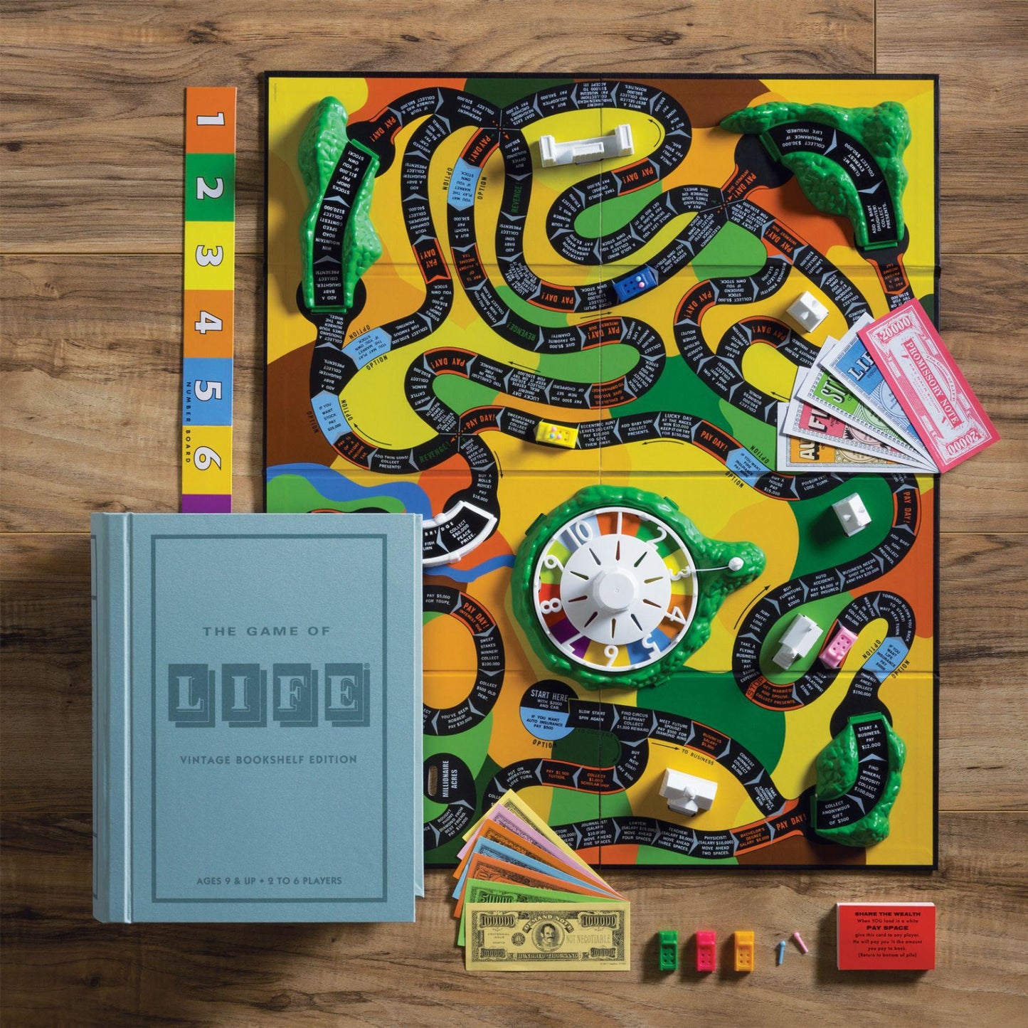 WS Game Company - 'The Game Of Life' Vintage Bookshelf Edition.