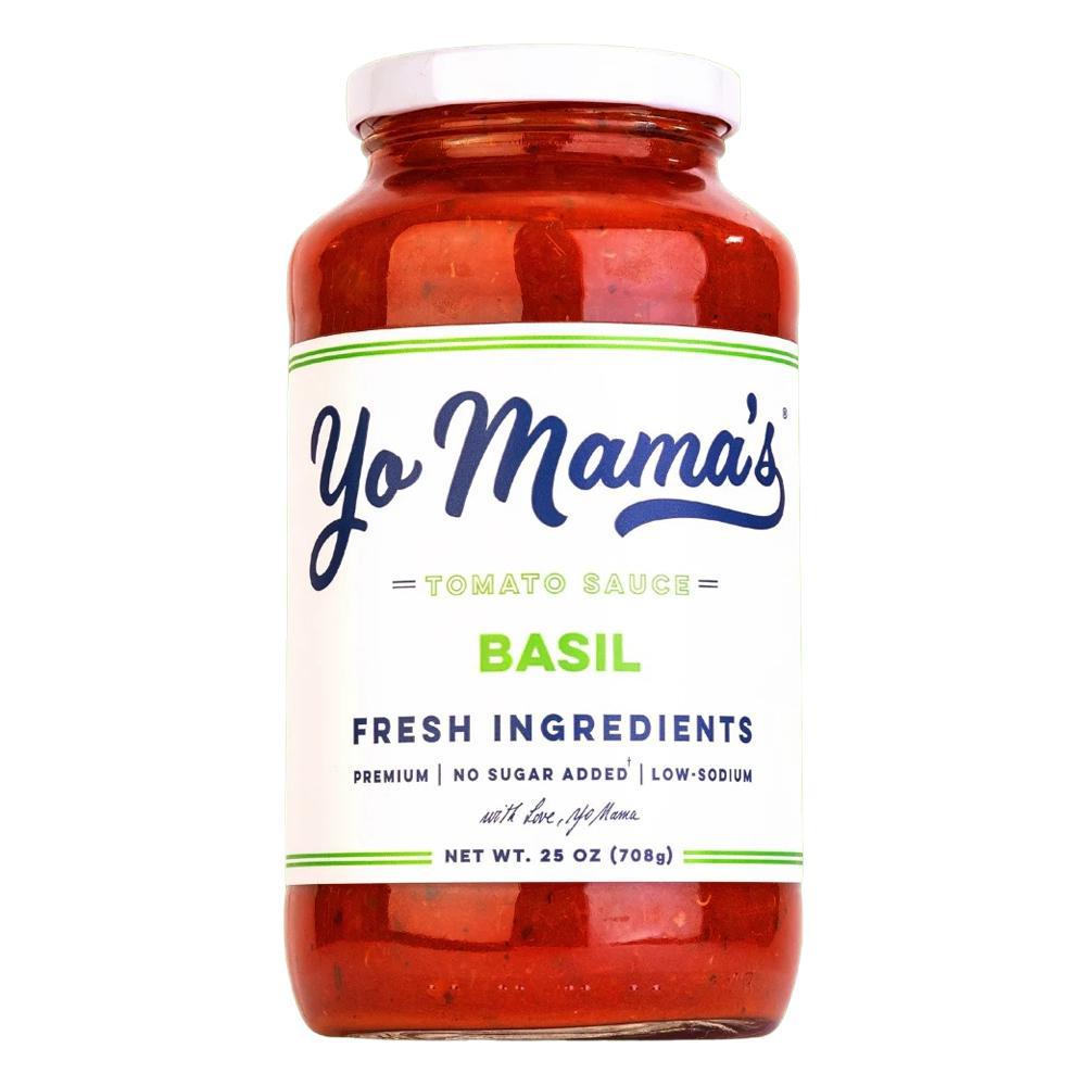 Yo Mama's Foods  - 'Basil' Tomato Sauce (25OZ).