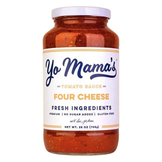 Yo Mama's Foods - 'Four Cheese' Tomato Sauce (25OZ).